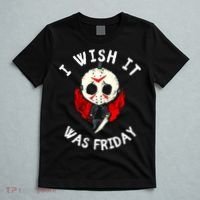 I Wish It Was Friday Funny Halloween Scary Holiday T-Shirt thumb 5