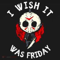 I Wish It Was Friday Funny Halloween Scary Holiday Baby Bodysuit thumb 2
