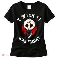 I Wish It Was Friday Funny Halloween Scary Holiday Women's T-Shirt thumb 0