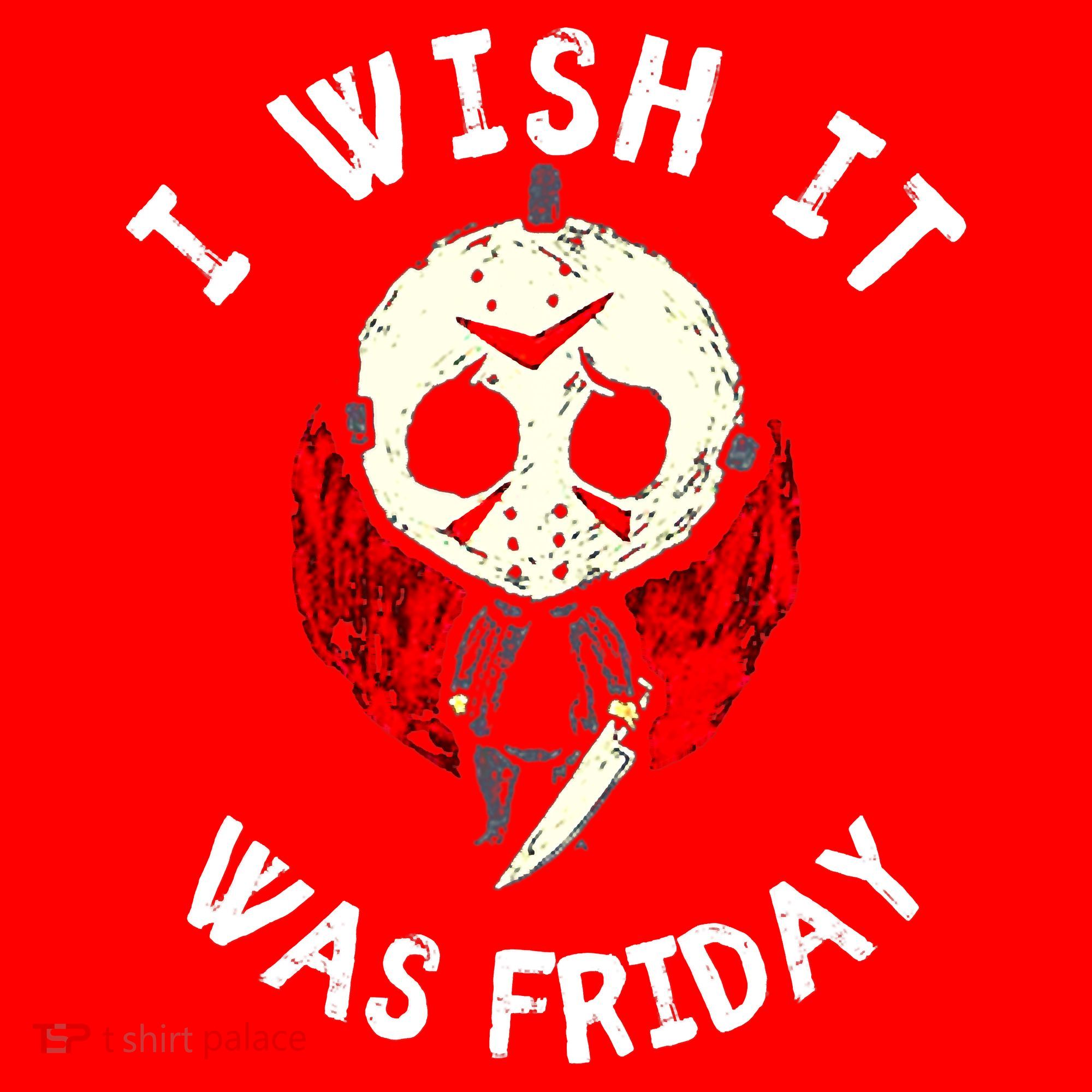 I Wish It Was Friday Funny Halloween Scary Holiday Santa Hat