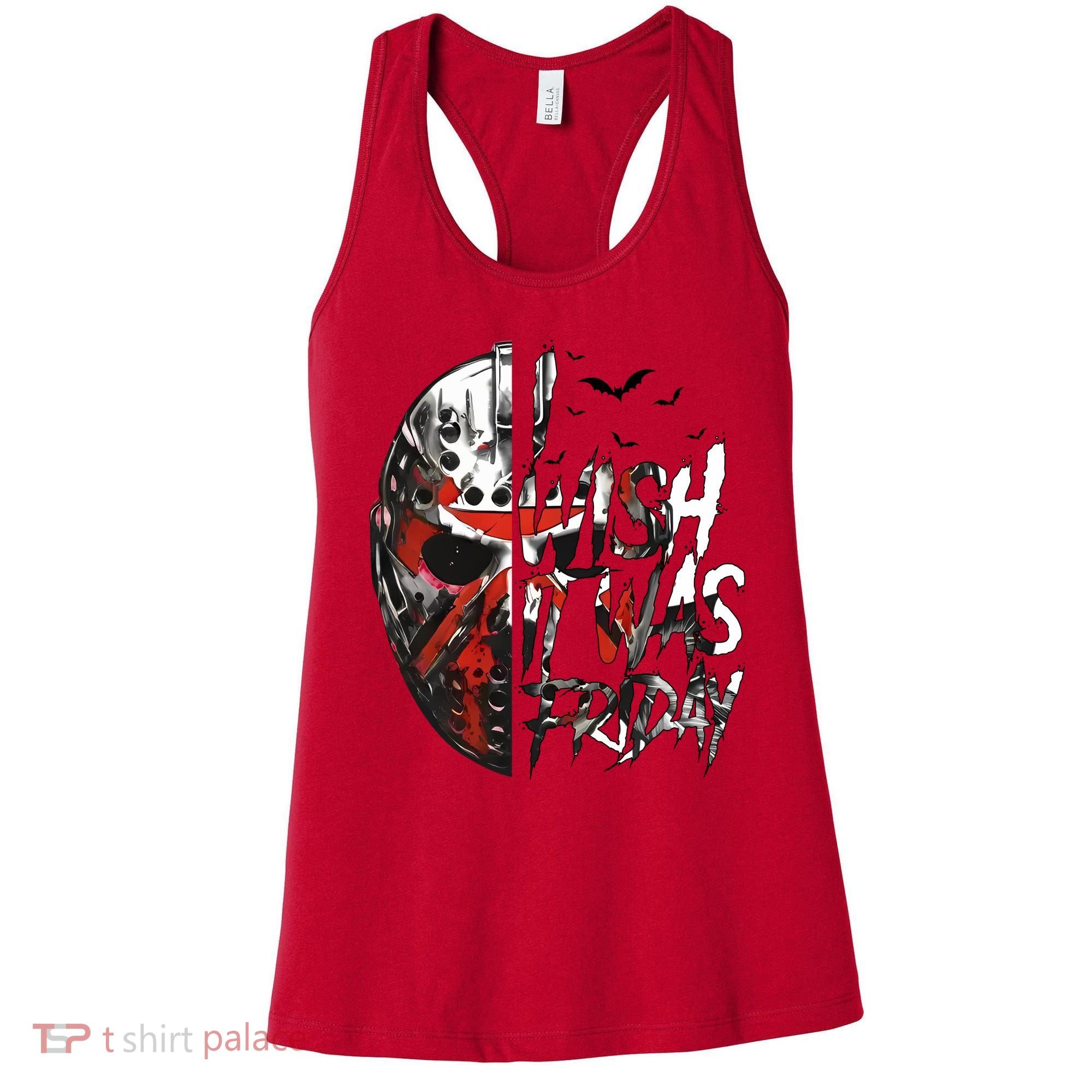 I Wish It Was Friday Jason I Wish It Was Friday Jason Horror Halloween Women's Tank Top