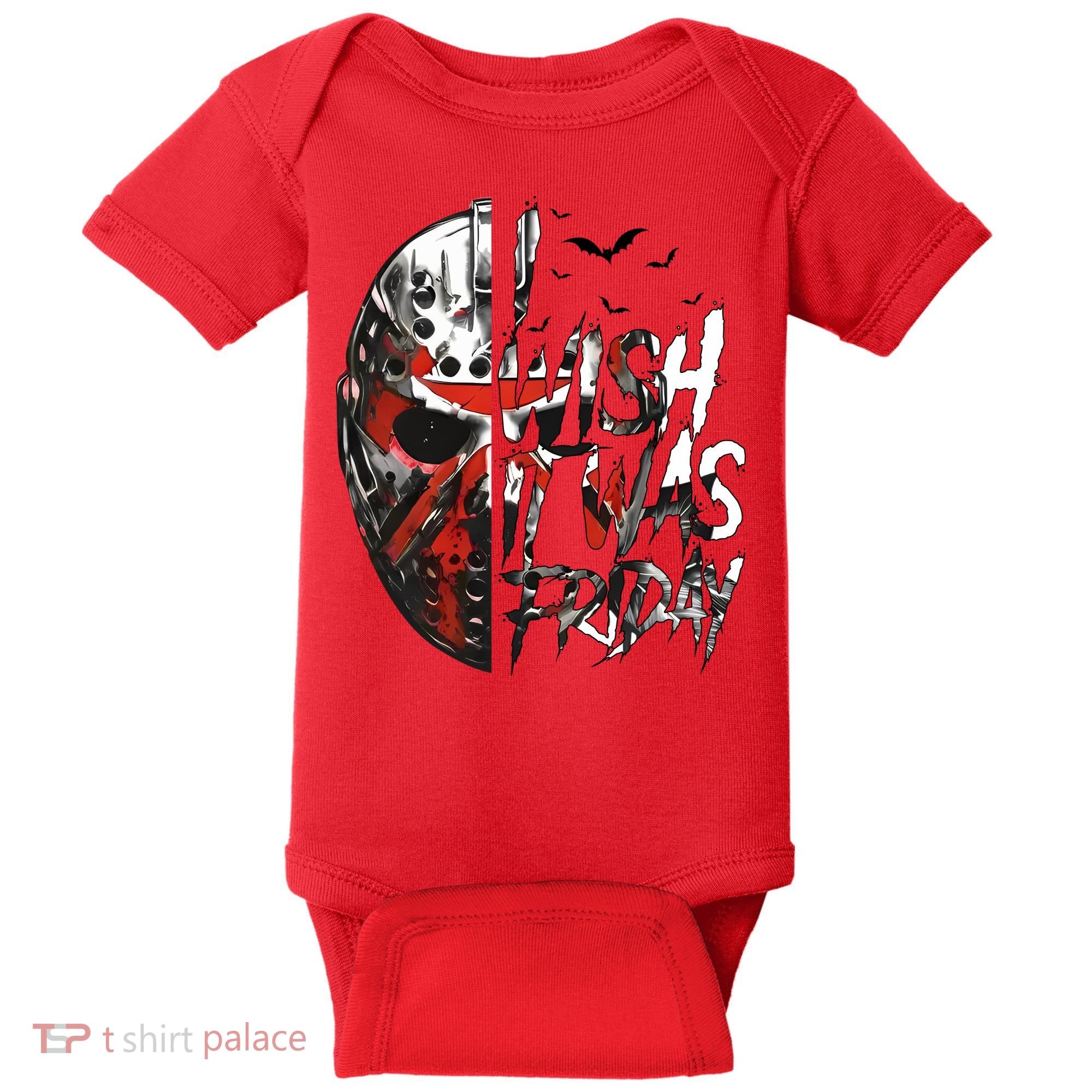 I Wish It Was Friday Jason I Wish It Was Friday Jason Horror Halloween Baby Bodysuit