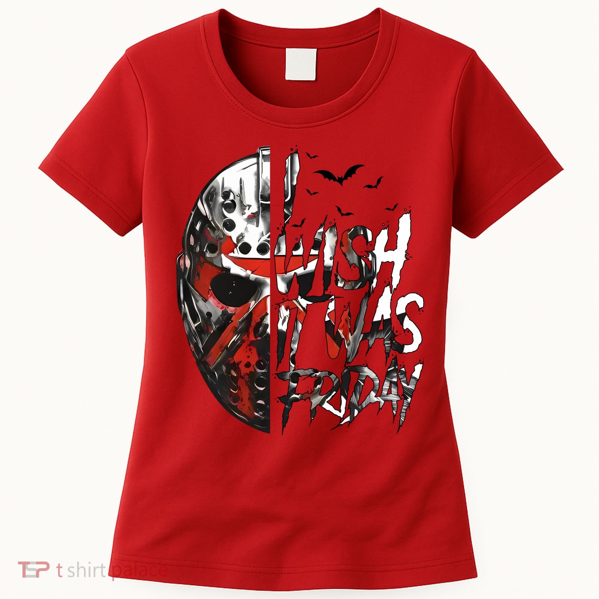 I Wish It Was Friday Jason I Wish It Was Friday Jason Horror Halloween Women's T-Shirt