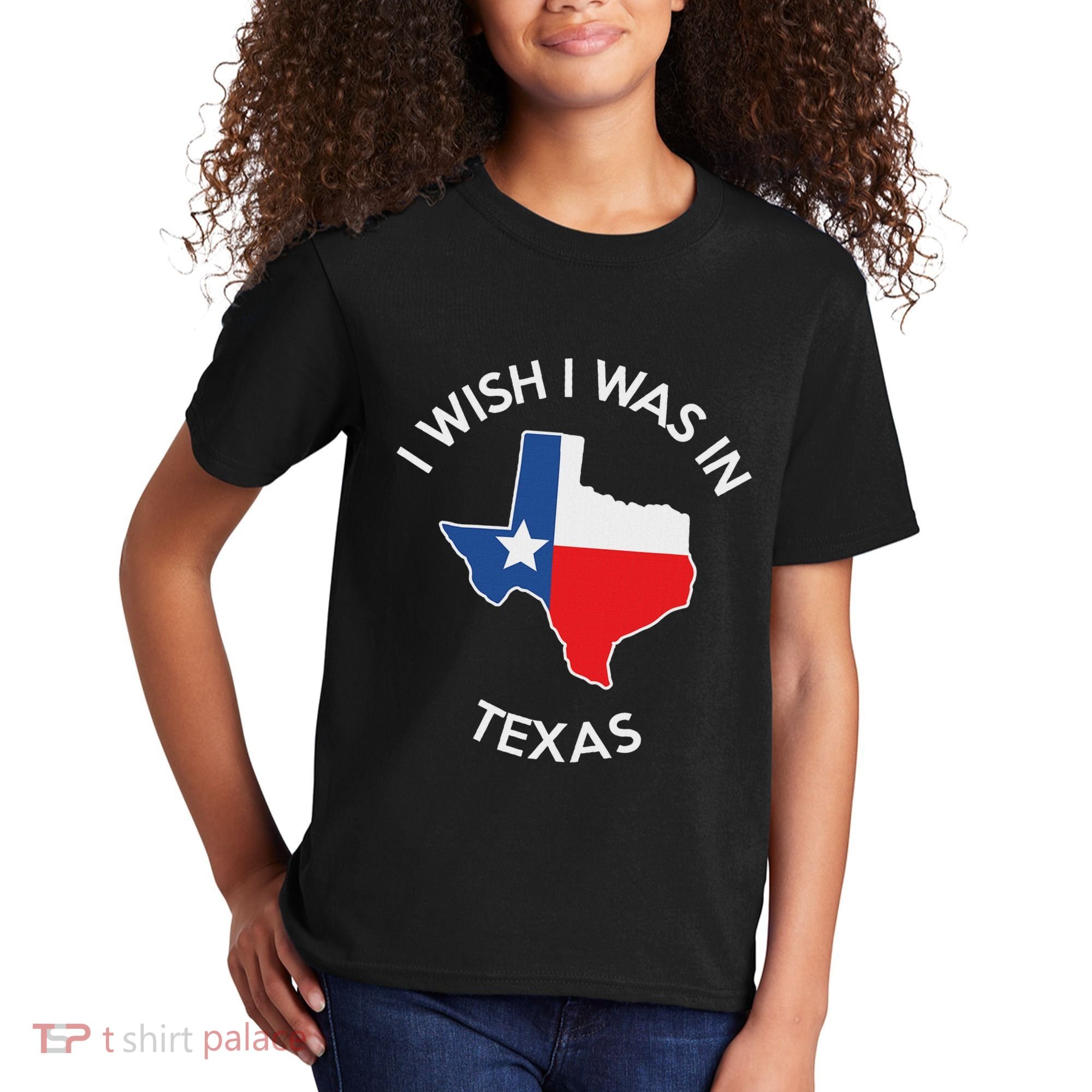 I Wish I Was In Texas Funny Texas Kids T-Shirt