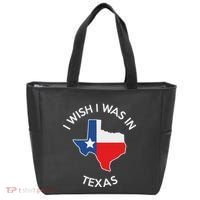 I Wish I Was In Texas Funny Texas Tote Bag thumb 0