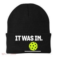 It Was In Funny Pickleball Player Paddleball Lover Beanie thumb 0