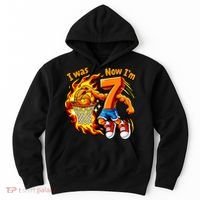 I Was I Was 6 Now I'm 7 Basketball 67 Birthday  Hoodie thumb 0