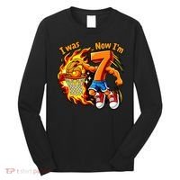I Was I Was 6 Now I'm 7 Basketball 67 Birthday  Long Sleeve Shirt thumb 0