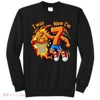 I Was I Was 6 Now I'm 7 Basketball 67 Birthday  Sweatshirt thumb 0