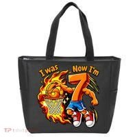 I Was I Was 6 Now I'm 7 Basketball 67 Birthday  Tote Bag thumb 0