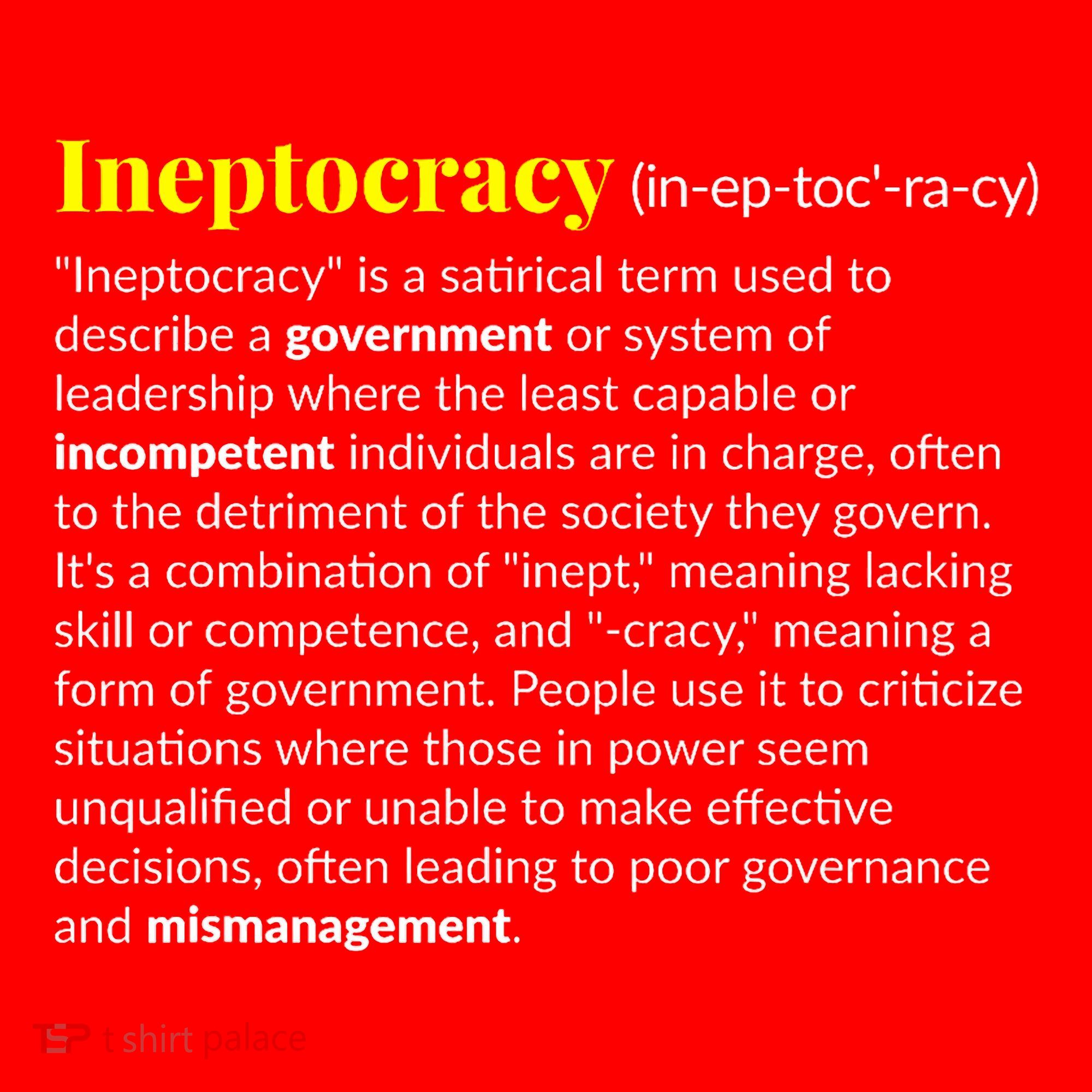 Ineptocracy Where Incompetence Is King Santa Hat