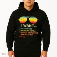 I Want It All To Break Free Ride My Bicycle Funny Hoodie thumb 2
