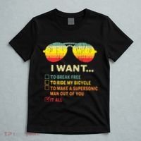 I Want It All To Break Free Ride My Bicycle Funny T-Shirt thumb 5
