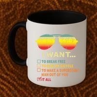 I Want It All To Break Free Ride My Bicycle Funny Coffee Mug thumb 2