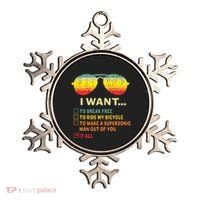 I Want It All To Break Free Ride My Bicycle Funny Ornament thumb 0