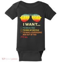 I Want It All To Break Free Ride My Bicycle Funny Baby Bodysuit thumb 0