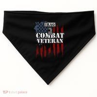 Iraq War Iraq Combat Veteran USA-Made Doggie Bandana thumb 0
