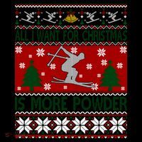 I Want Is More Powder Ski Lover Skiing Ugly Christmas Gift Coffee Mug thumb 5