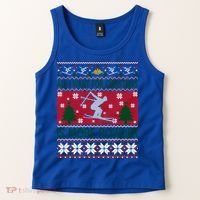 I Want Is More Powder Ski Lover Skiing Ugly Christmas Gift Tank Top thumb 2