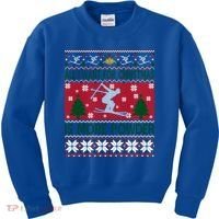 I Want Is More Powder Ski Lover Skiing Ugly Christmas Gift Kids Sweatshirt thumb 0