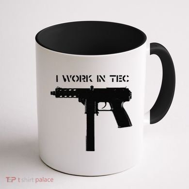 I Work In Tec Coffee Mug back