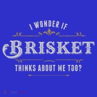 I Wonder If Brisket Thinks About Me Too Dreaming Food Lover Gift Visor thumb 3