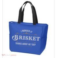I Wonder If Brisket Thinks About Me Too Dreaming Food Lover Gift Tote Bag thumb 3