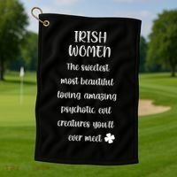 Irish Women Golf Towel thumb 1