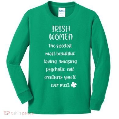 Irish Women Kids Long Sleeve Shirt