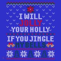 I Will Jolly Your Holly If You Jingle My Bells Ugly Sweater Gift Women's Tank Top thumb 5