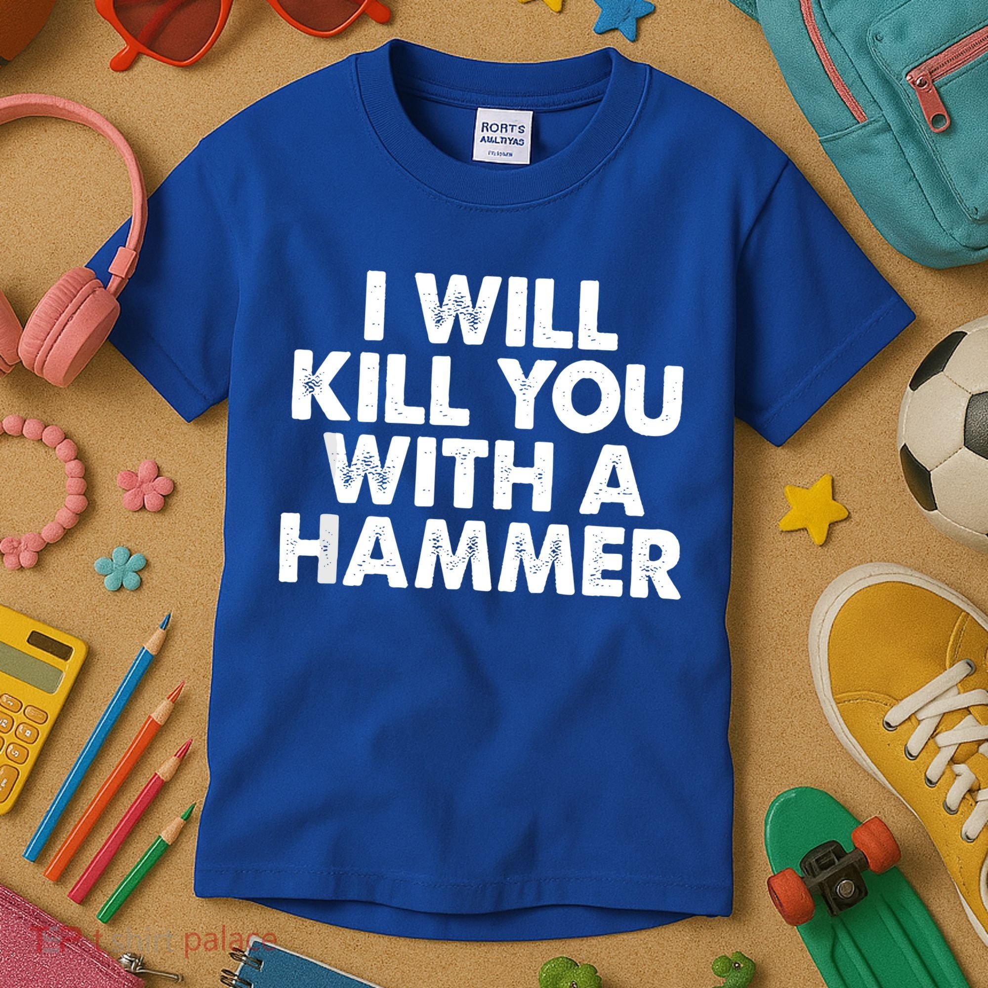 I Will Kill You With A Hammer Of Humor Funny Saying Slogans Kids T-Shirt