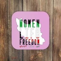 Iran Women Life Freedom Support Persian Women, Free Iran Coaster thumb 0