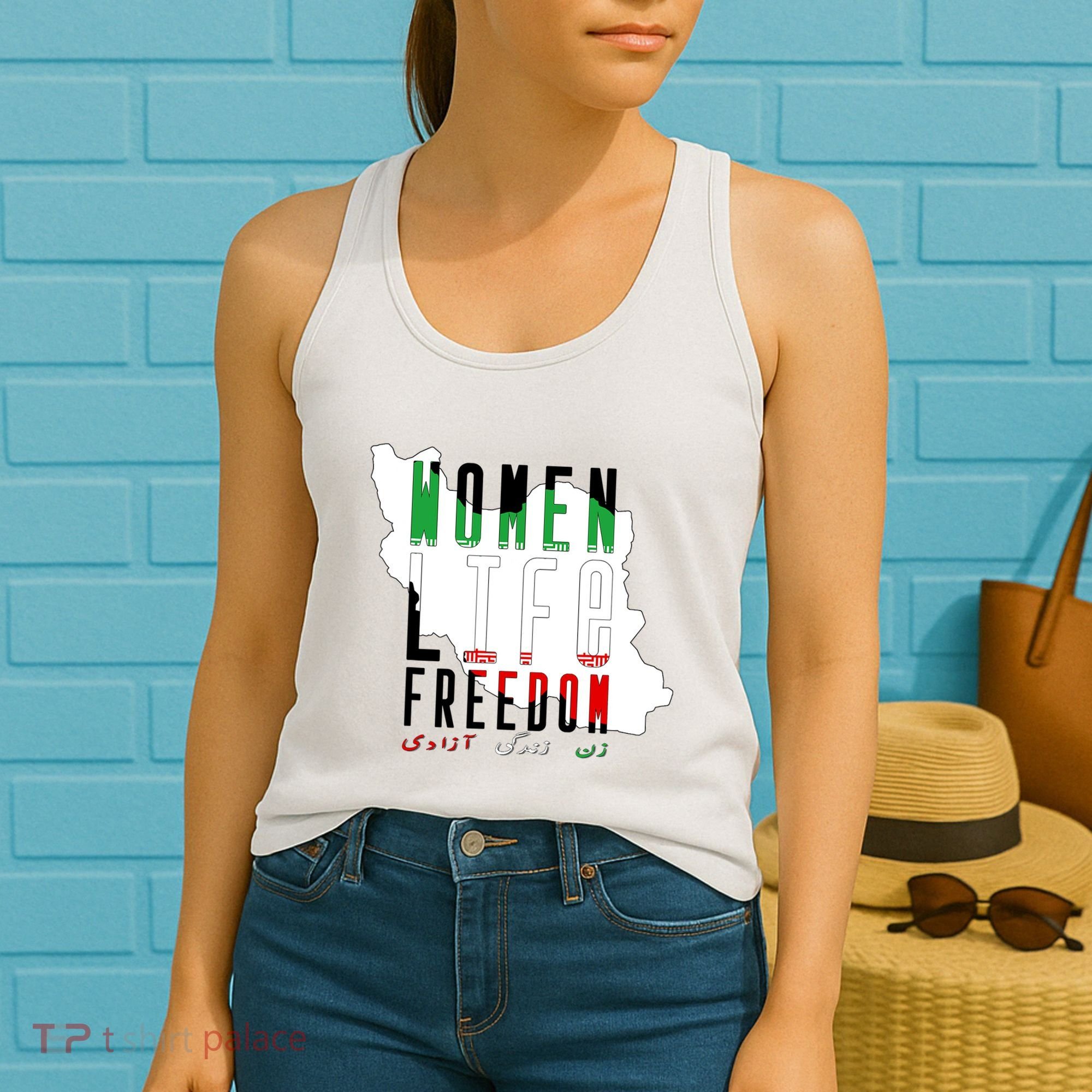 Iran Women Life Freedom Support Persian Women, Free Iran Women's Tank Top