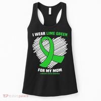 I Wear Lime Green For My Mom Lymphoma Cancer Awareness Women's Tank Top thumb 0