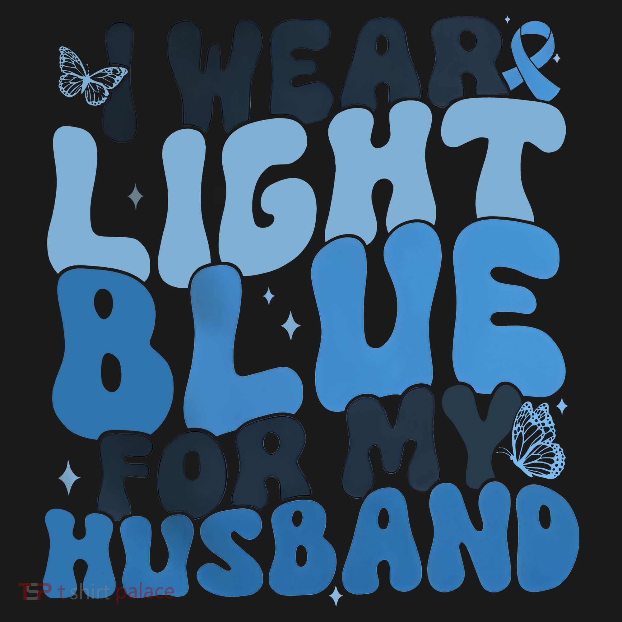 I Wear Light Blue For My Husband Prostate Cancer Toddler Hoodie