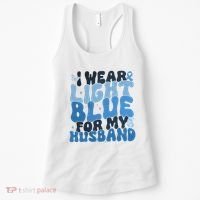 I Wear Light Blue For My Husband Prostate Cancer Women's Tank Top thumb 0