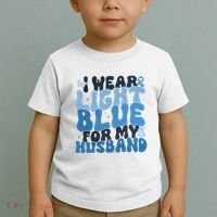 I Wear Light Blue For My Husband Prostate Cancer Toddler T-Shirt thumb 2