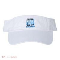 I Wear Light Blue For My Husband Prostate Cancer Visor thumb 0