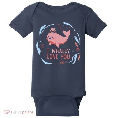 I Whaley Love You Whale Baby Bodysuit