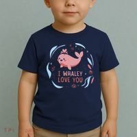 I Whaley Love You Whale Toddler T-Shirt thumb 2
