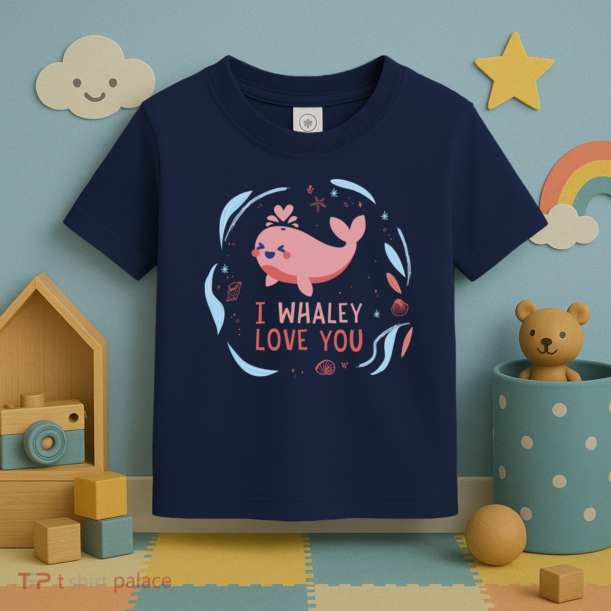 I Whaley Love You Whale Toddler T-Shirt