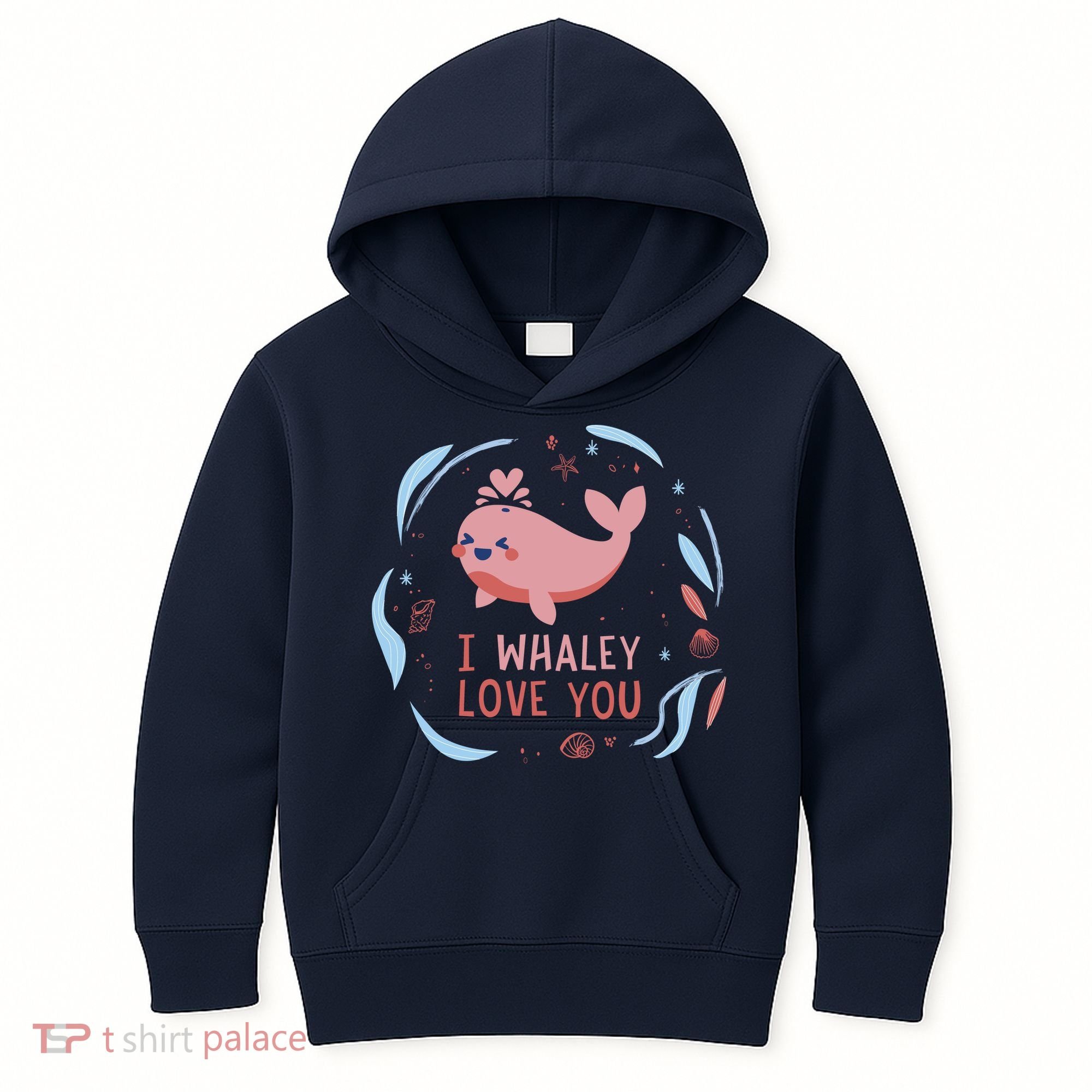 I Whaley Love You Whale Kids Hoodie