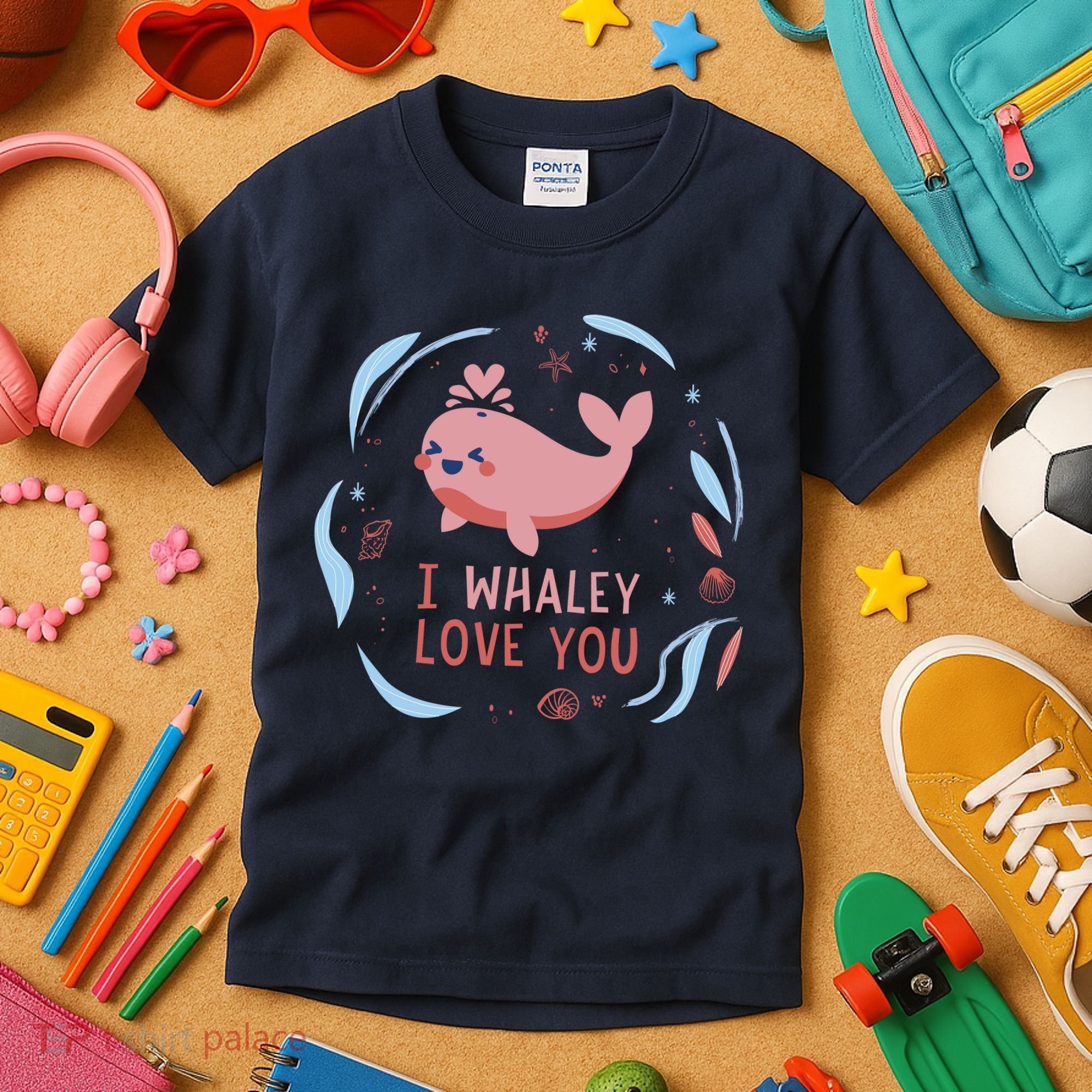 I Whaley Love You Whale Kids T-Shirt