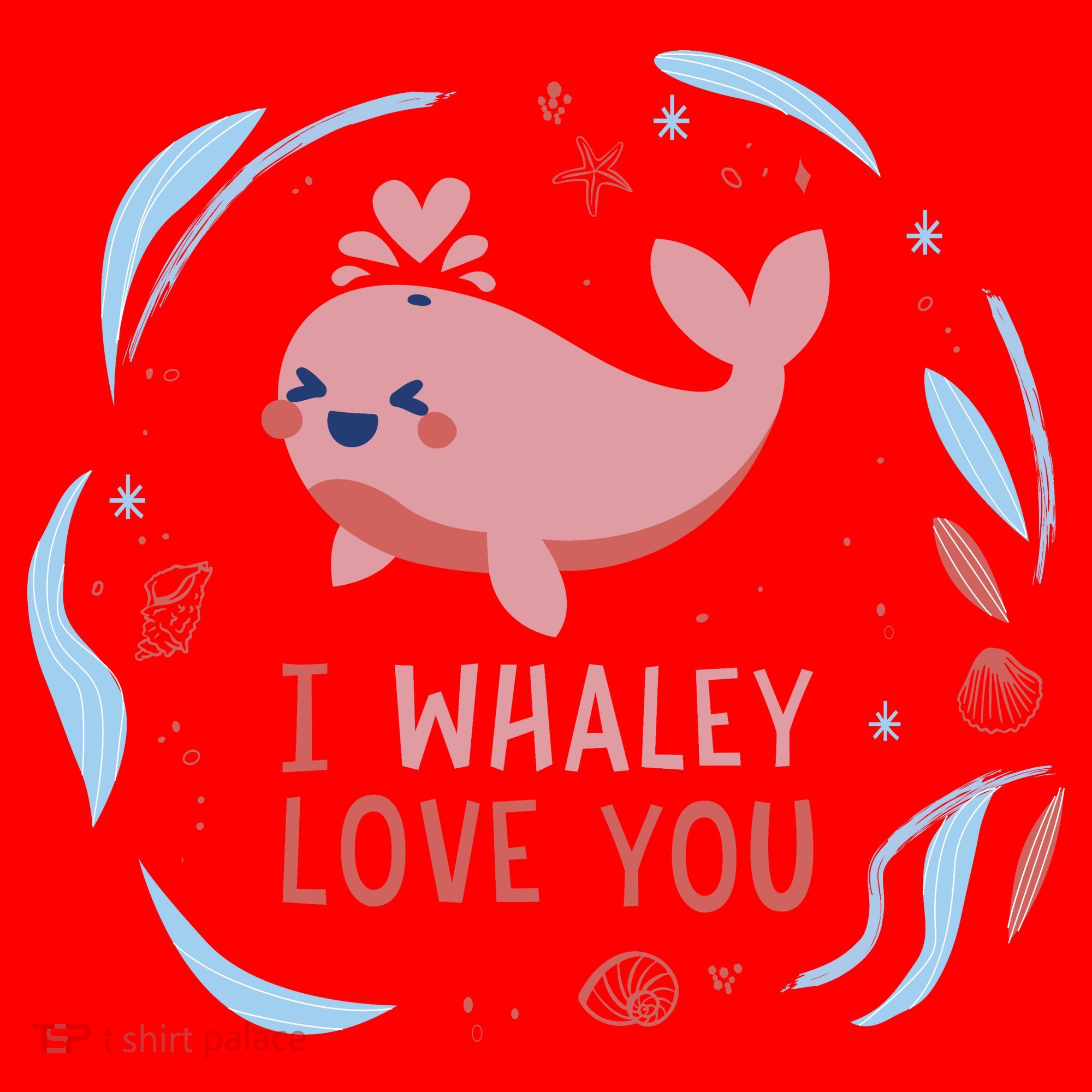 I Whaley Love You Whale Santa Hat