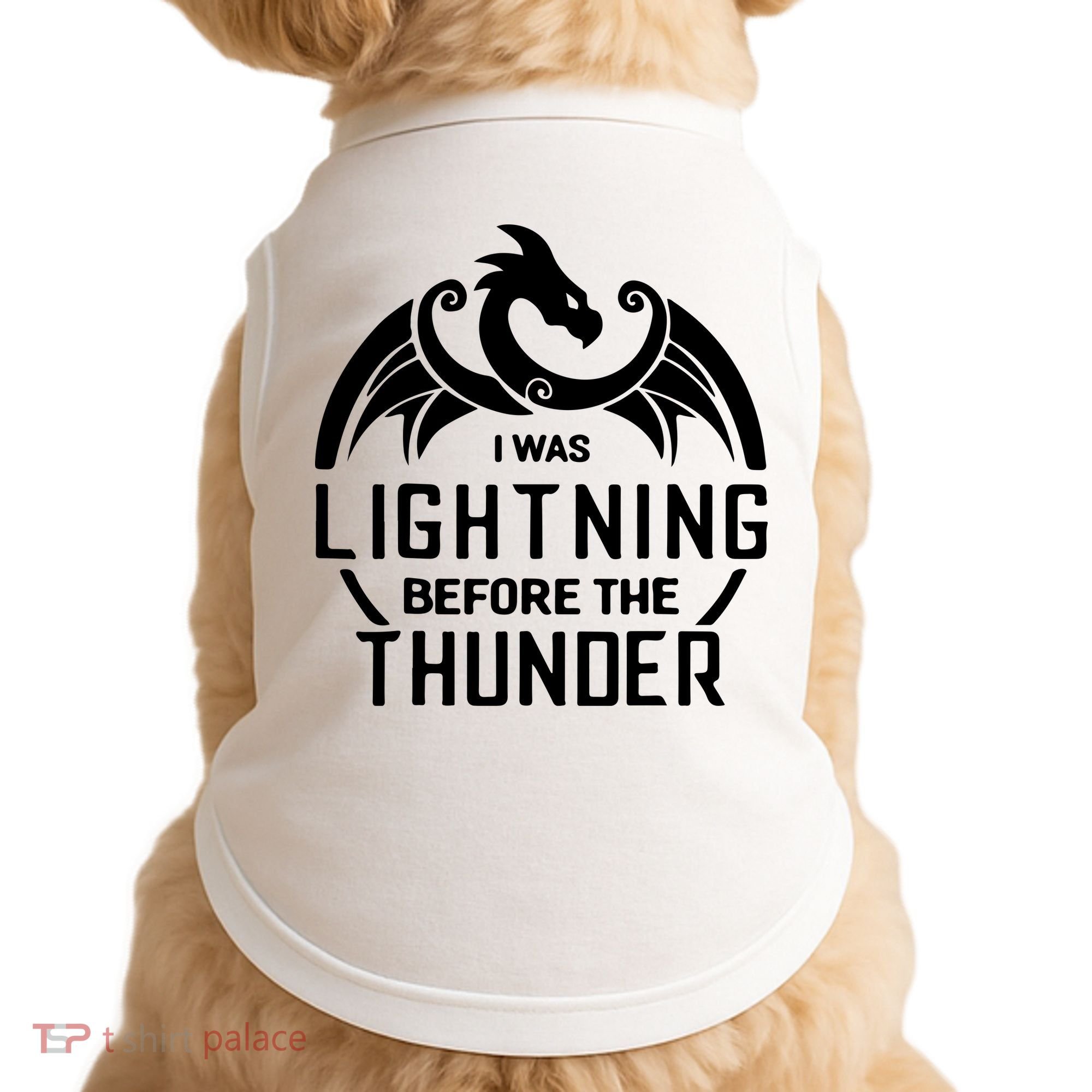 I Was Lightning Before The Thunder Doggie Tank