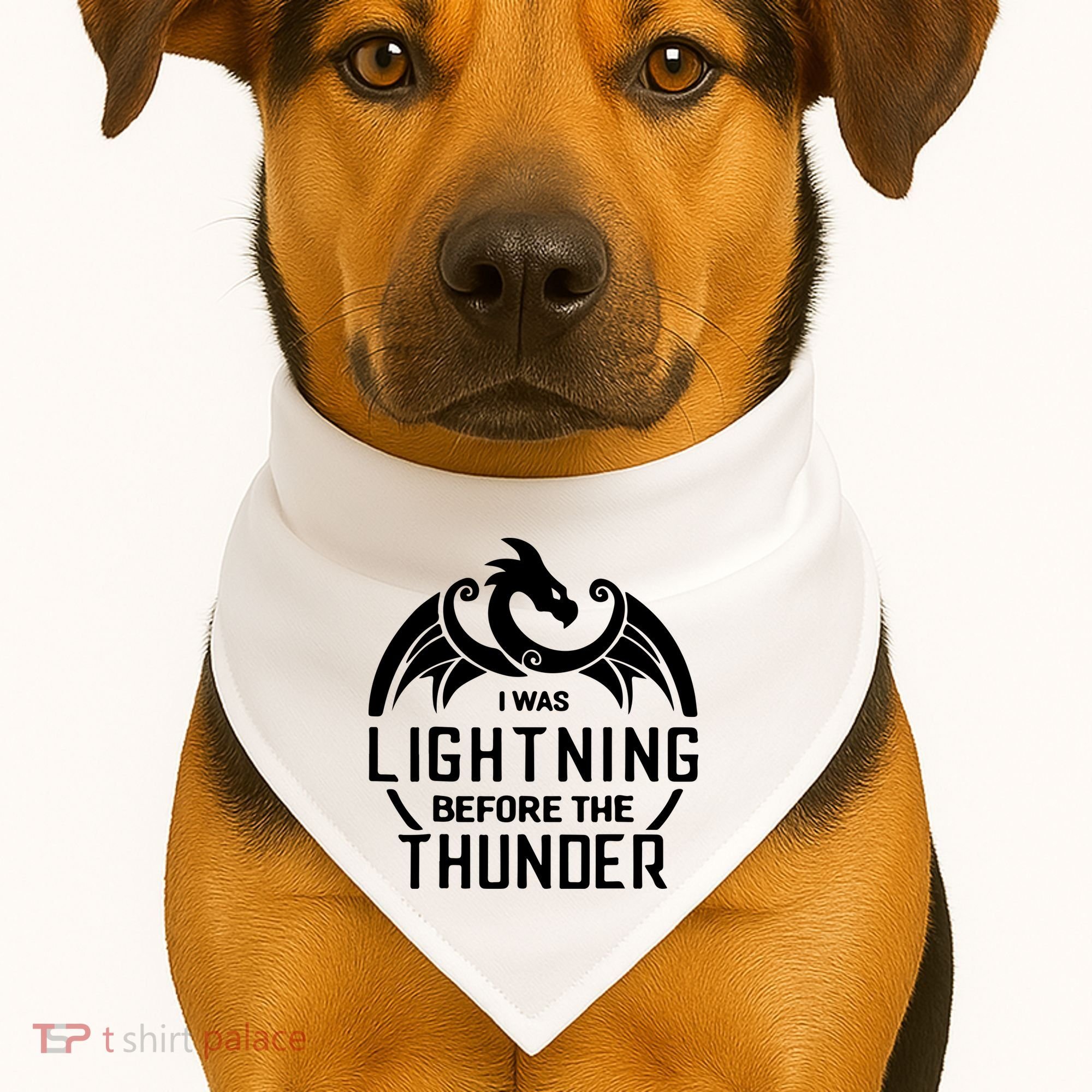 I Was Lightning Before The Thunder USA-Made Doggie Bandana
