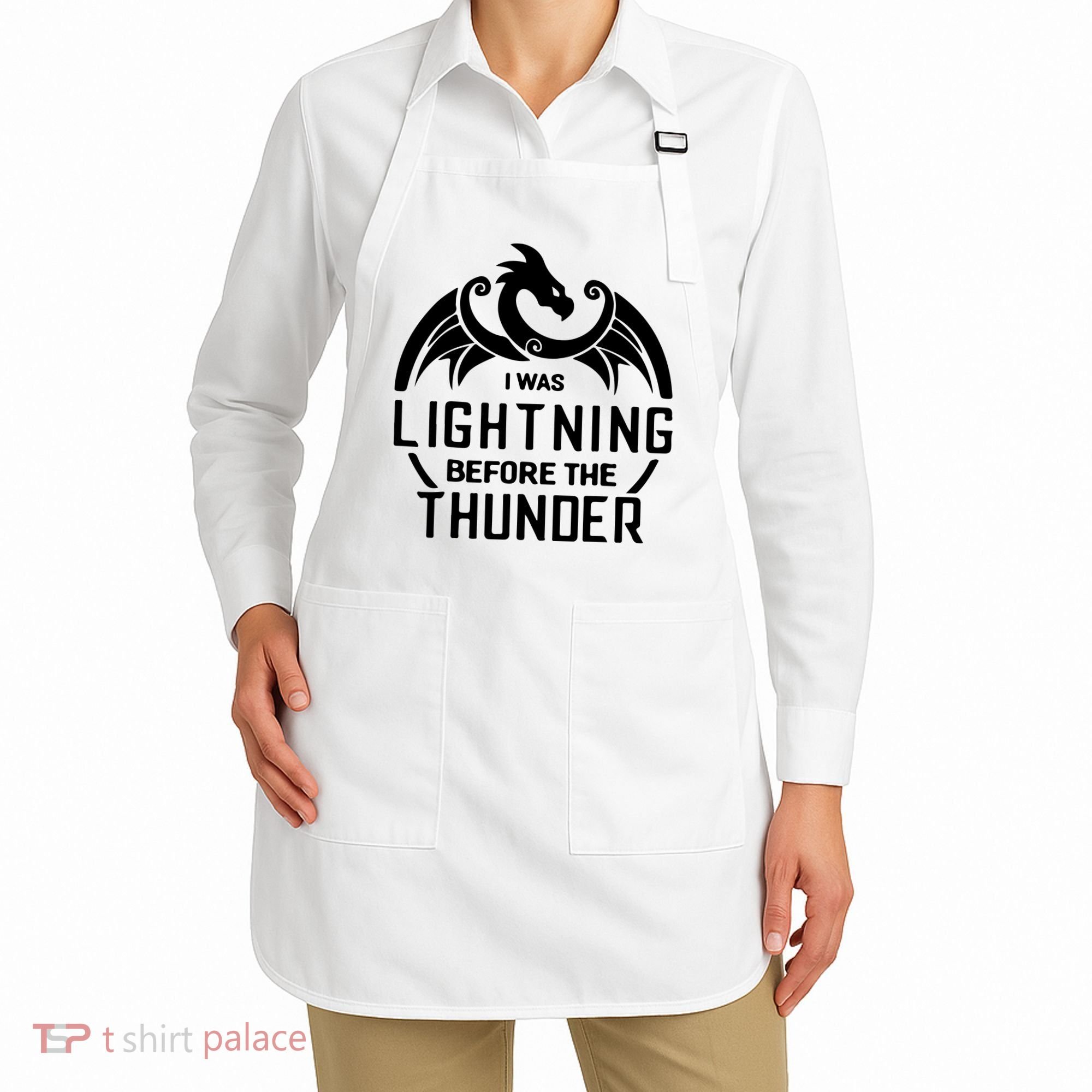 I Was Lightning Before The Thunder Apron