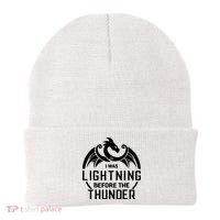 I Was Lightning Before The Thunder Beanie thumb 0
