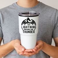 I Was Lightning Before The Thunder Tumbler thumb 2