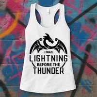 I Was Lightning Before The Thunder Women's Tank Top thumb 3